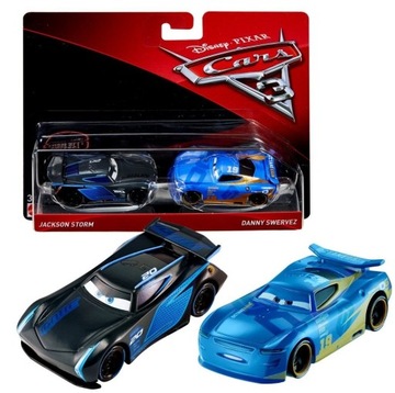 Cars 3 Auta JACKSON SZTORM STORM + DANNY SWERVEZ