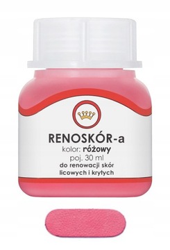 RENOSKÓR FARBA LAKIER DO SKÓRY RÓŻOWY
