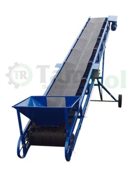 ЛЕНТОЧНЫЙ КОНВЕЙЕР ТРАНСПОРТНЫЙ 6м гладкий №25.