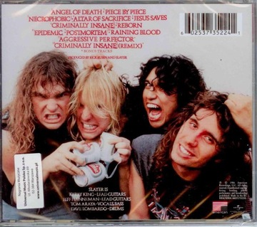 SLAYER Reign in Blood [CD] Расширенное издание