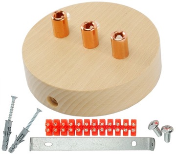 podsufitka drewniana BUK na trzy kable pająk LOFT