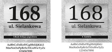 Адресная табличка с номером дома на каждый дом