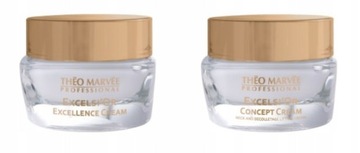 Theo Marvee ZESTAW Kremów ze Złotem Krem do Twarzy 50ml i Szyi 50ml
