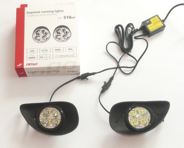 Lampy światła dzienne dziennej DRL LED Toyota Yaris 2 II 2006-2009