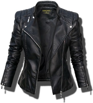 #100 FASHIONAVENUE skóra RAMONESKA moto BIKER _ S