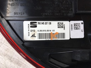 SEAT ALHAMBRA 2 FACELIFT SVĚTLO ZADNÍ LED LEVÝ 15-