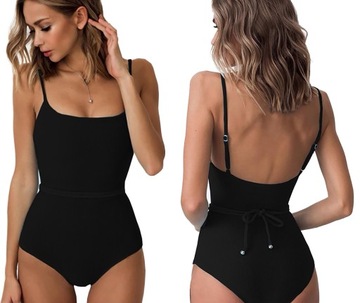 ЦЕЛЬНЫЙ КУПАЛЬНИК ДЛЯ ПОХУДЕНИЯ, ОТКРЫТАЯ СПИНА, M