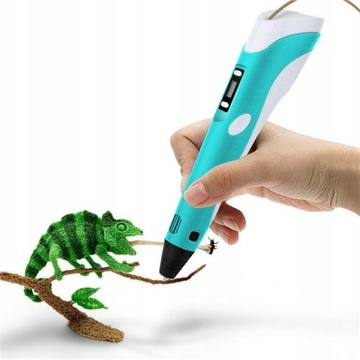 НАБОР 3D-РУЧКИ ДЛЯ ДЕТЕЙ ПРИНТЕР MAGIC PEN + набор 100 М КАРТРИДЖЕЙ