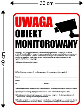 СОВЕТ МОНИТОРИНГА ОБЪЕКТ МОНИТОРИНГА GDPR 40x30