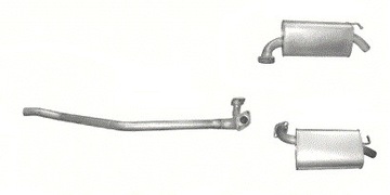 Tłumiki końcowe +rura Mazda 6 2,0+2,3+uszczelki