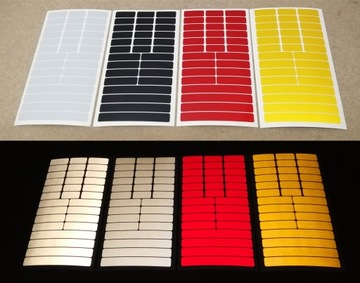 Светоотражающие наклейки Светоотражающий велосипедный шлем 30 шт.