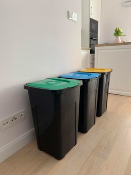 Набор из 4 контейнеров для сортировки мусора SORT 4x50л.