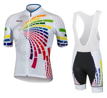 Komplet rowerowy Vezuvio Rainbow rozmiar XXL