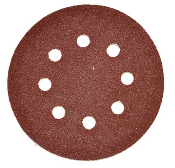 ШЛИФОВАЛЬНАЯ БУМАГА ДЛЯ ШЛИФОВАЛЬНОЙ БУМАГИ НА ВЕЛКРО 125ММ 10 ШТ.