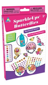 DŻETY NAKLEJKI STICKERSY ZESTAW MOTYLE MOTYLKI
