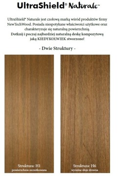 Deska na taras imitacja drewna kompozyt ULTRASHIELD