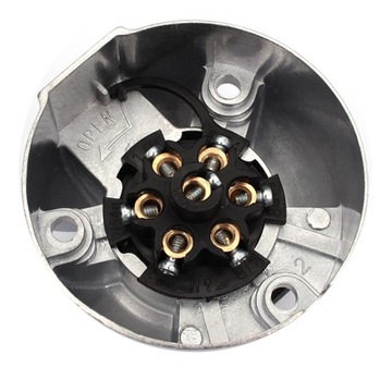 ЭЛЕКТРИЧЕСКАЯ РОЗЕТКА 7-КОНТАКТНАЯ 12В АЛЮМИНИЕВАЯ GE7A