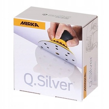 KRĄŻKI ŚCIERNE MIRKA Q SILVER 150MM/50SZT GR.800