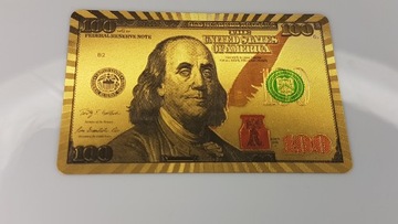 Колода игральных карт номиналом 100 долларов 54 шт. пластик