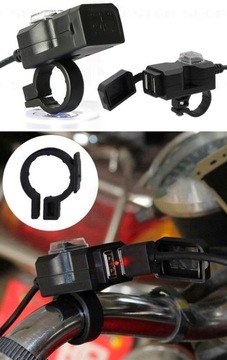 USB-ЗАРЯДНОЕ УСТРОЙСТВО ДЛЯ ПИТАНИЯ РУЛЯ 3.1А МОТОЦИКЛА