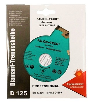 АЛМАЗНЫЙ ДИСК FALON-TECH 125 ММ БЕТОННЫЙ КУБ
