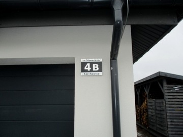 Гравированная адресная тарелка. Номер дома. Штаб -квартира