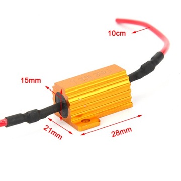 РЕЗИСТОР СВЕТОДИОДНЫЙ ФИЛЬТР CANBUS 25W ОШИБКА ГОРЯЩЕЙ ЛАМПОЧКИ