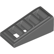 4You LEGO - 61409 DASZEK 1X2 CIEMNO SZARY (2szt)