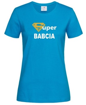 KOSZULKA DAMSKA DLA BABCI SUPER BABCIA DZIEŃ XL