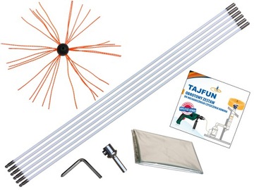 ТАДЖФУН КИТ 6мб ЧИСТКА ДЫМОХОДА ПЕЧИ СВЕРЛОМ СНИЗУ