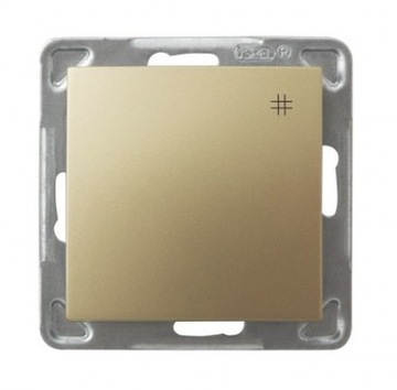 Łącznik krzyżowy bez ramki złoty 10A IP20 074320