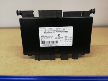 MERCEDES W211 STEROWNIK FOTELA DYNAMIC 2118709926