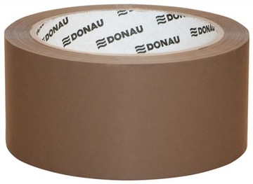 TAŚMA PAKOWA DONAU, 48 mm, 66 m, BRĄZOWA