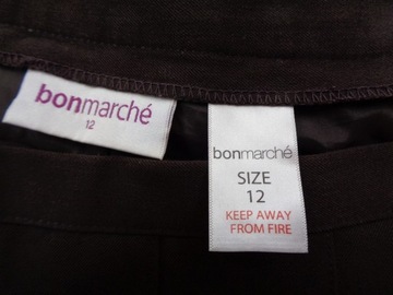 38-40 BONMARCHE BRĄZOWA SPÓDNICA PRZESZYWANA W133