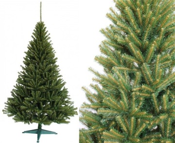 Choinka sztuczna ŚWIERK ZIELONY GĘSTY 220cm stojak