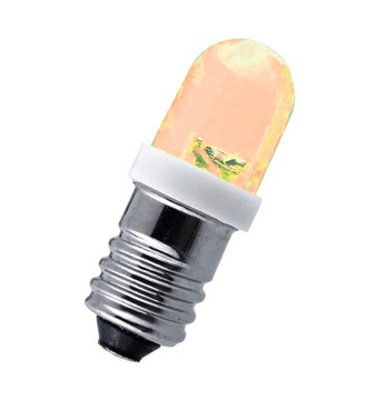 [STcs] Żarówka LED pomarańcz. gwint E10 3V