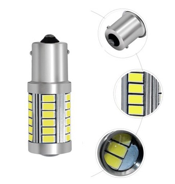 СВЕТОДИОДНАЯ ЛАМПА 33 SMD 5630 P21W R5W R10W BA15S 12В