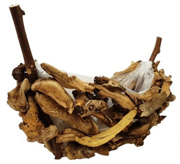 ЦВЕТОЧНЫЙ ГОРШОК НА КОРЕНЬ, большой, 57 см, украшение