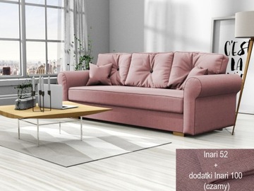 KANAPA SOFA angielski styl rozkładana poduchy 237