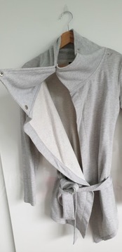 Bluza Reserved roz S szara dres zakładana wiązana