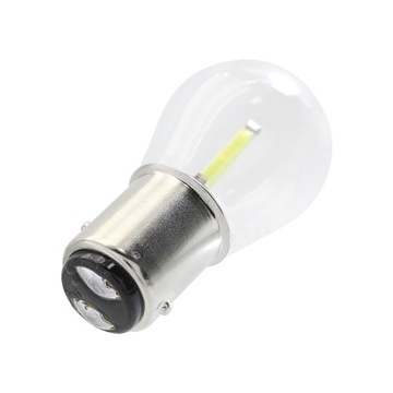 СВЕТОДИОДНАЯ ЛАМПА 2 COB НИТИ P21W BA15S КРАСНАЯ