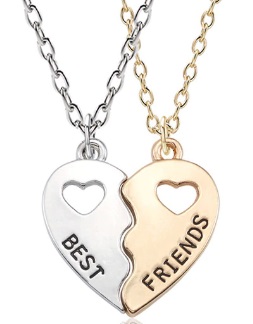 NASZYJNIK 2 PRZYJACIÓŁEK BFF BEST FRIENDS B044