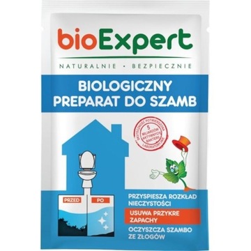 Biologiczny PREPARAT DO SZAMBA OCZYSZCZALNI Proszek Bakterie Saszetka 25g