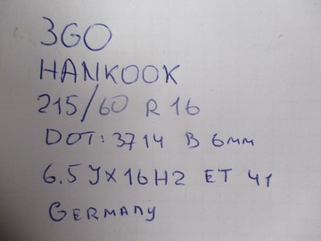 Колеса Диски Шины VW Passat B8 3G0 R16 6MM