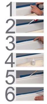 100x16 мм ДЕКОРАТИВНАЯ НАПОЛЬНАЯ ПЛАНКА МДФ БЕЛАЯ Радиус цоколя R2