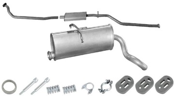TŁUMIK ŚRODKOWY KOŃCOWY PEUGEOT PARTNER 1.8D 1.9D
