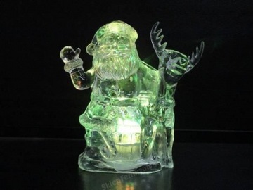 САНТА С ОЛЕНЯМИ СВЕТЯЩИЙСЯ СВЕТОДИОДНЫЙ УКРАШЕНИЕ | 3177 я