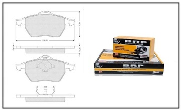 Колодки передние Audi A4 B5 B6 B7 A6 C5 Seat EXEO VW Passat B5 B5 FL Superb 1