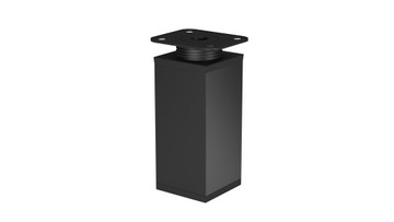 STOPKA NÓŻKA MEBLOWA ALUMINIOWA 40x40x60mm CZARNY