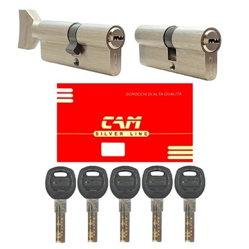 komplet wkładek CAM 30/40 + 30/40 z gałką